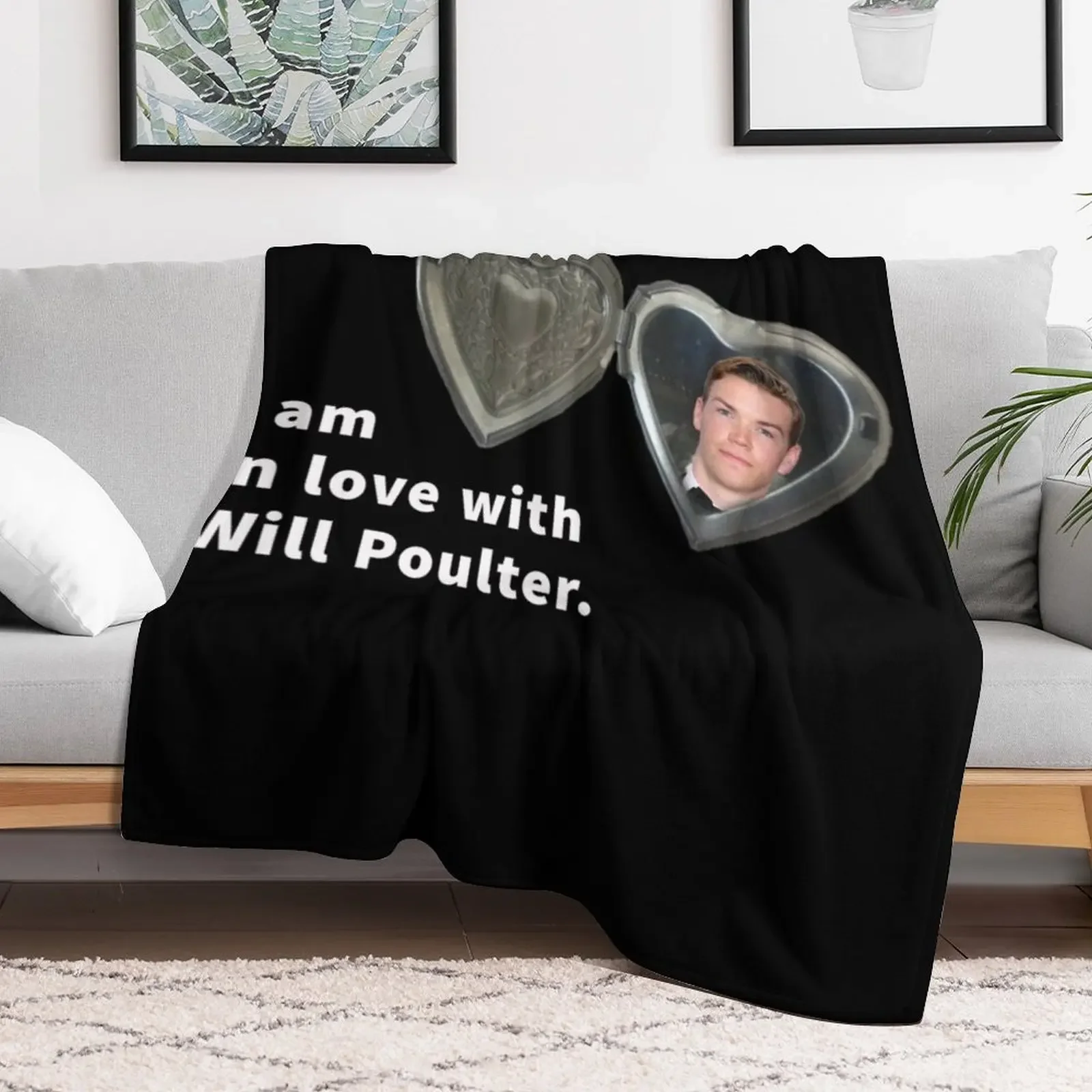 I Am In Love With Will Poulter Throw Blanket Warm Summer Luxury Designer Quilt Blankets