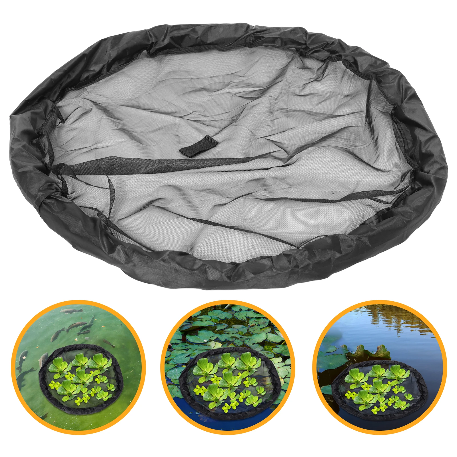 

2pc Floating Plant Island Protector Ponds Fish Barrier Plant Protector Round Floating Pond Planter Ideal For Lakes, Water Garden