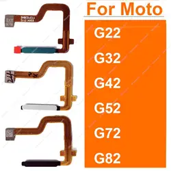 Home Button Fingerprint Sensor Flex Cable For Motorola Moto G22 G32 G42 G52 G72 G82 Home Touch ID Sensor Flex Ribbon Repair Part