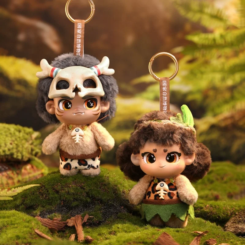National Museum Of Natural History Lulu Kaka Primitive Man Series Rubber Stuffed Toy Bag Hanging Birthday New Year Gift