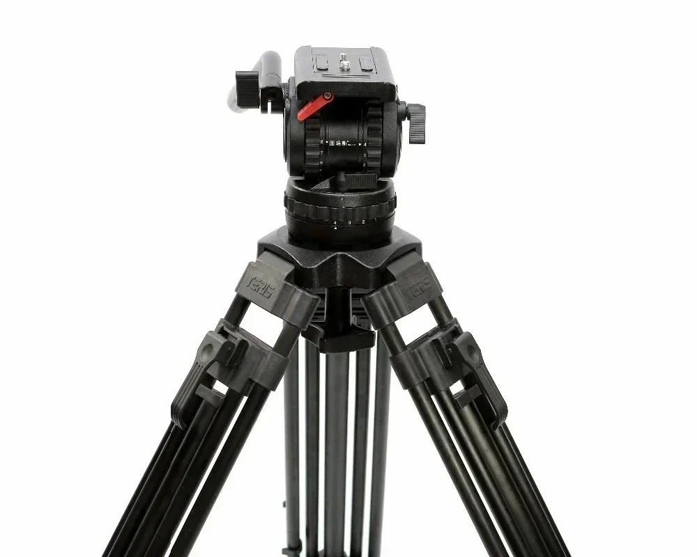 متوفر في المخزون TERIS V12T 100 مللي متر وعاء السائل رئيس الحمولة 12 كجم ألياف الكربون المهنية كاميرا فيديو كاميرا ترايبود للكاميرا