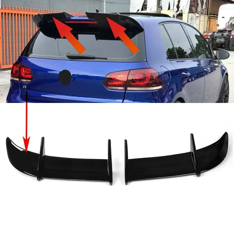 

New R20 Car Rear Trunk Spoiler Lip Boot Wing Lip For VW Golf MK6 GTI R20 Models AK Style Car Rear Roof Lip Wing Spoiler