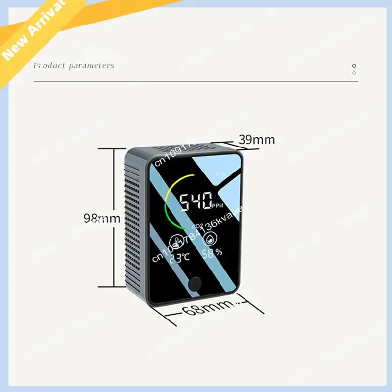 Détecteur de dioxyde de carbone Portable 3 en 1, détecteur de qualité de l'air, avec moniteur de température et d'humidité, pour maisons et voitures, M01K