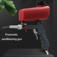 Portable Adjustable Pneumatic Sandblasting Gun With Small Nozzle Sandblasting Machine Gravity Handheld Rust Removal Device 90psi