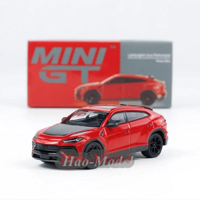 

MINIGT 1/64 для Lamborghini Urus Performante, имитация модели автомобиля, сплав, литая под давлением игрушка, подарок для мальчиков, хобби, демонстрационные украшения