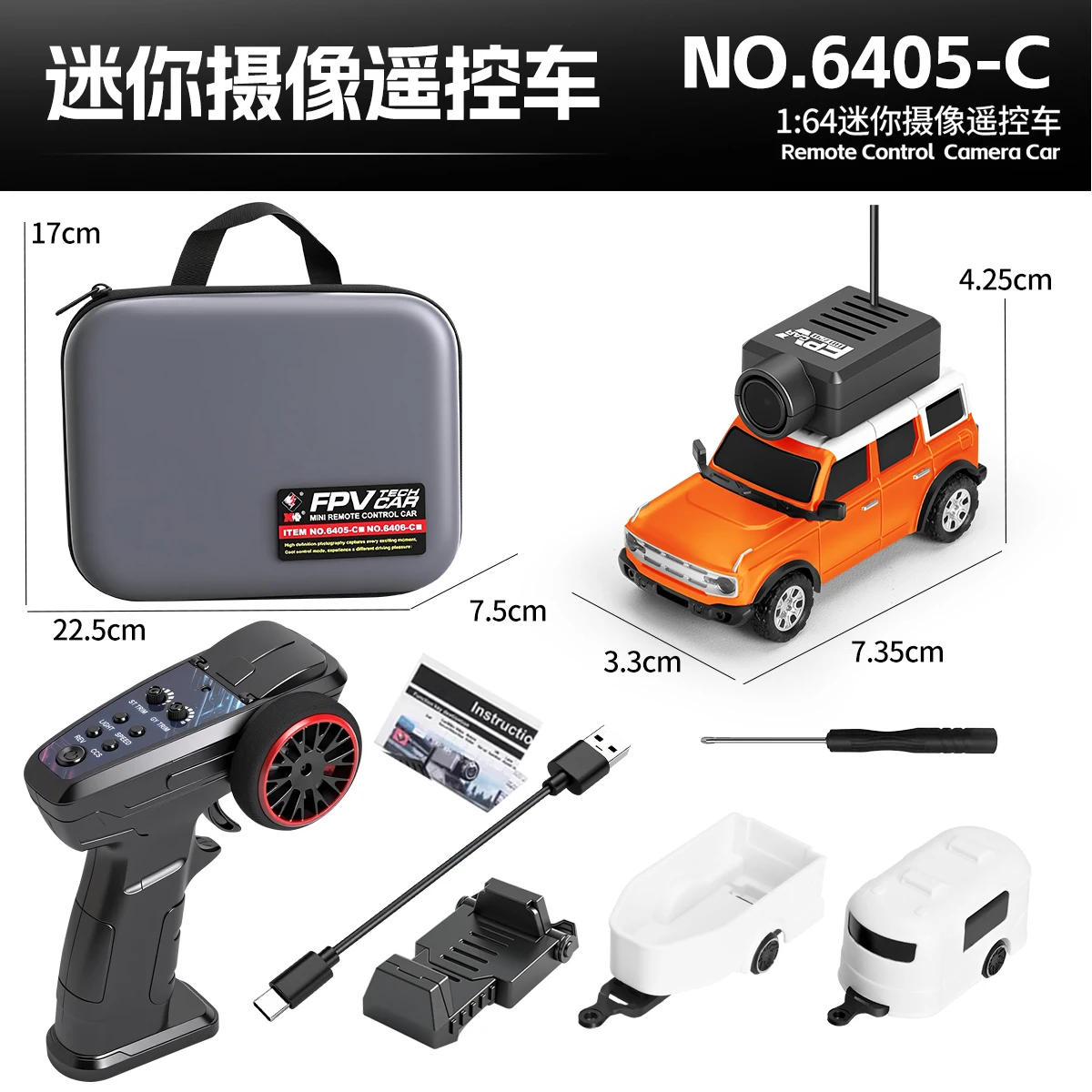 WLtoys 6405 6406-C Afstandsbediening Camera Auto Met FPV View 720 P Video APP Controle VR Functie 2.4G WiFi RC Drift Auto Schaal 1:64