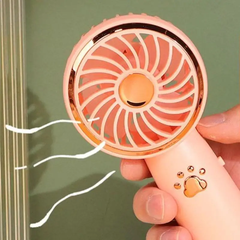 

27RB Summer Handheld Fan Fan USB -зарядный вентилятор мини -вентилятор с портативным вентилятором светодиодного света