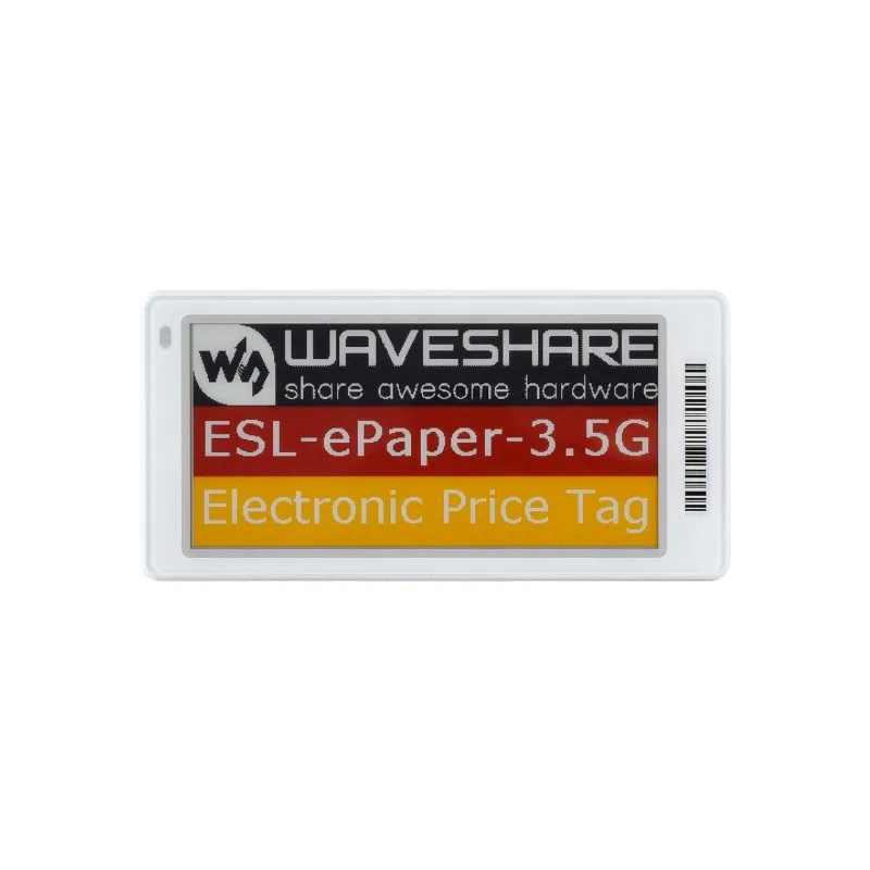 

Waveshare ESL-ePaper-3,5G, серия электронных этикеток для полки, красный/желтый/черный/белый, освежающая поддержка облачной платформы