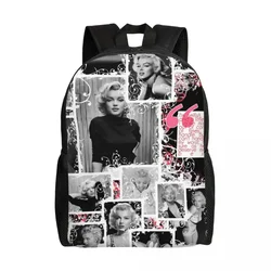 Moda Marilyns Monroe Life plecaki dla mężczyzn kobiety wodoodporne piosenkarka szkolna torba aktorka drukuj Bookbags