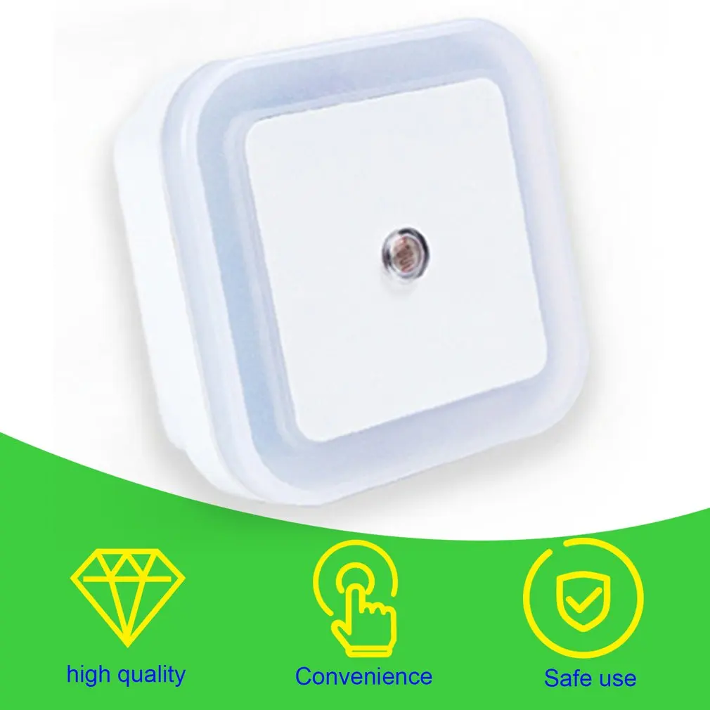 Lampada a induzione a LED intelligente lampada da parete di forma quadrata luce notturna interruttore automatico sensore di luce camera da letto forniture per la casa