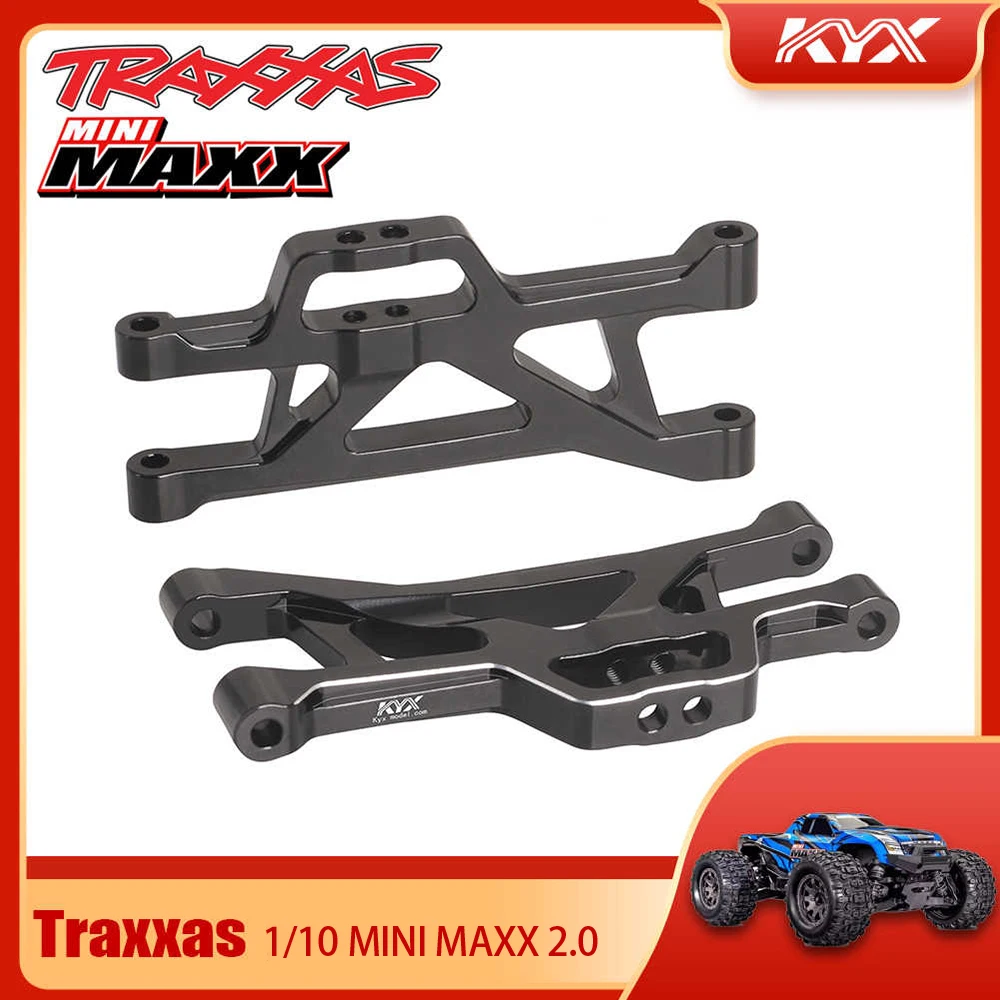 

Передний нижний рычаг KYX из алюминиевого сплава для Traxxas Mini Maxx Mini X, модель с дистанционным управлением, автомобильные аксессуары