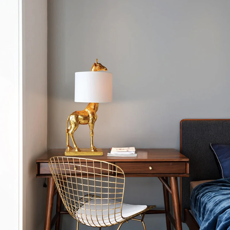 

Nordic giraffe table lamp creative decorative arts living room study bedroom