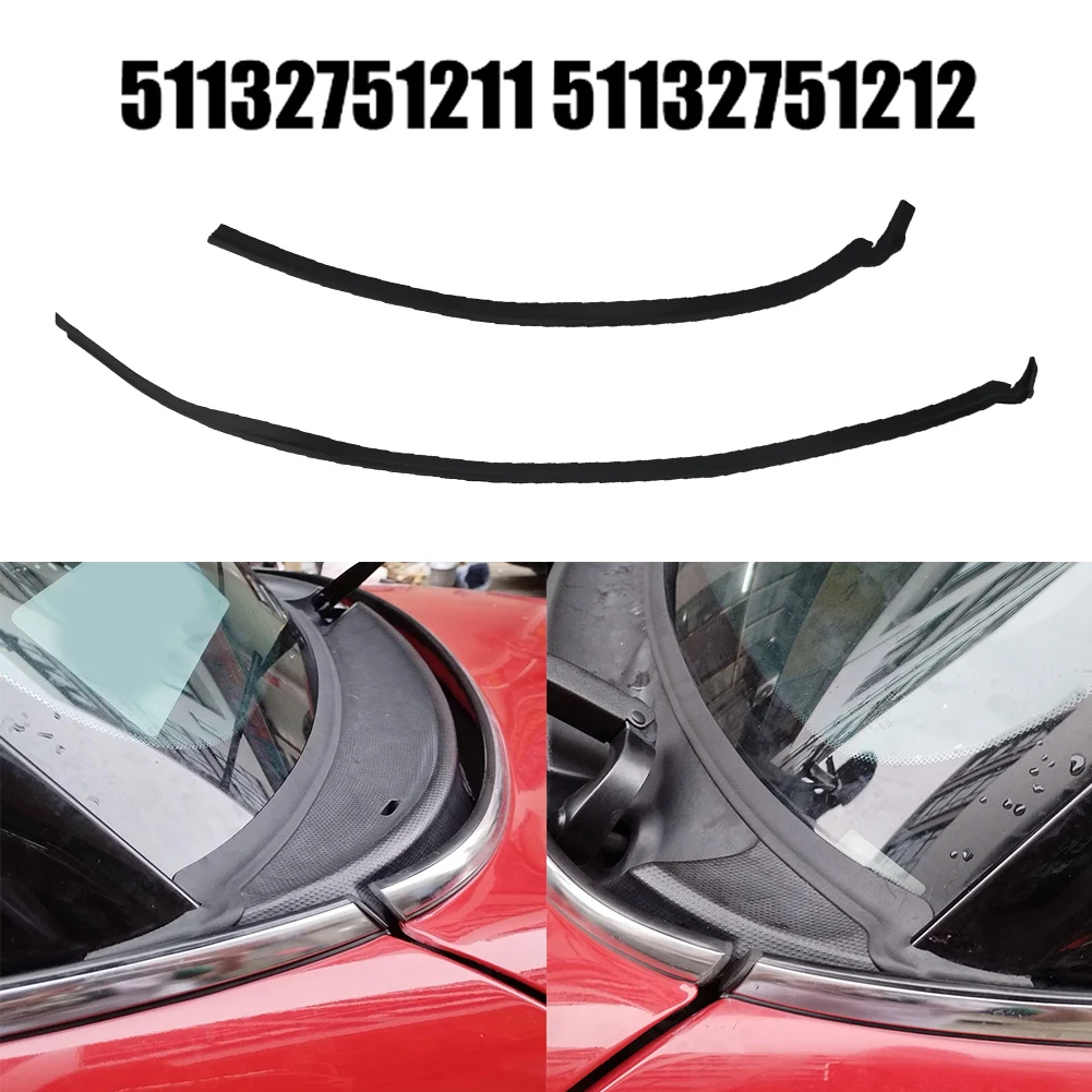 For Right Hand Drive Vehicles Windshield Seal Rubber Black Direct Fit Front Windshield 51132751211 Easy Installation