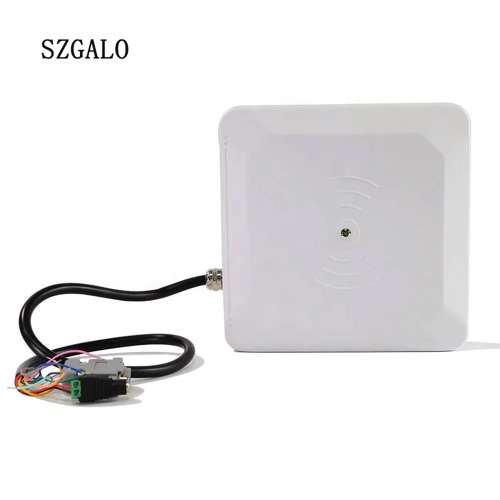 Czytnik UHF RFID o zasięgu 0-7 m – wbudowana antena okrągła 0-32 dBm, RS232/485/Wiegand 26/34, TCP/IP do kontroli dostępu pojazdów