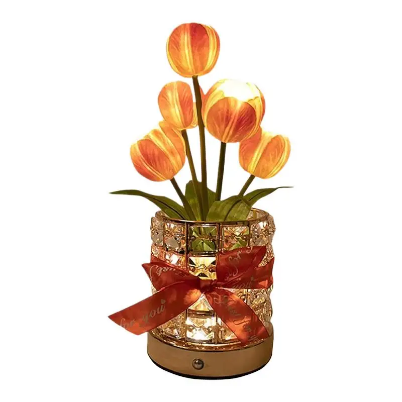 

Light Up Flowers 3-Color Dimmable Flower Lamp Table Centerpieces Lamps Home Decorations For Sisters Home Living Room Kitchen