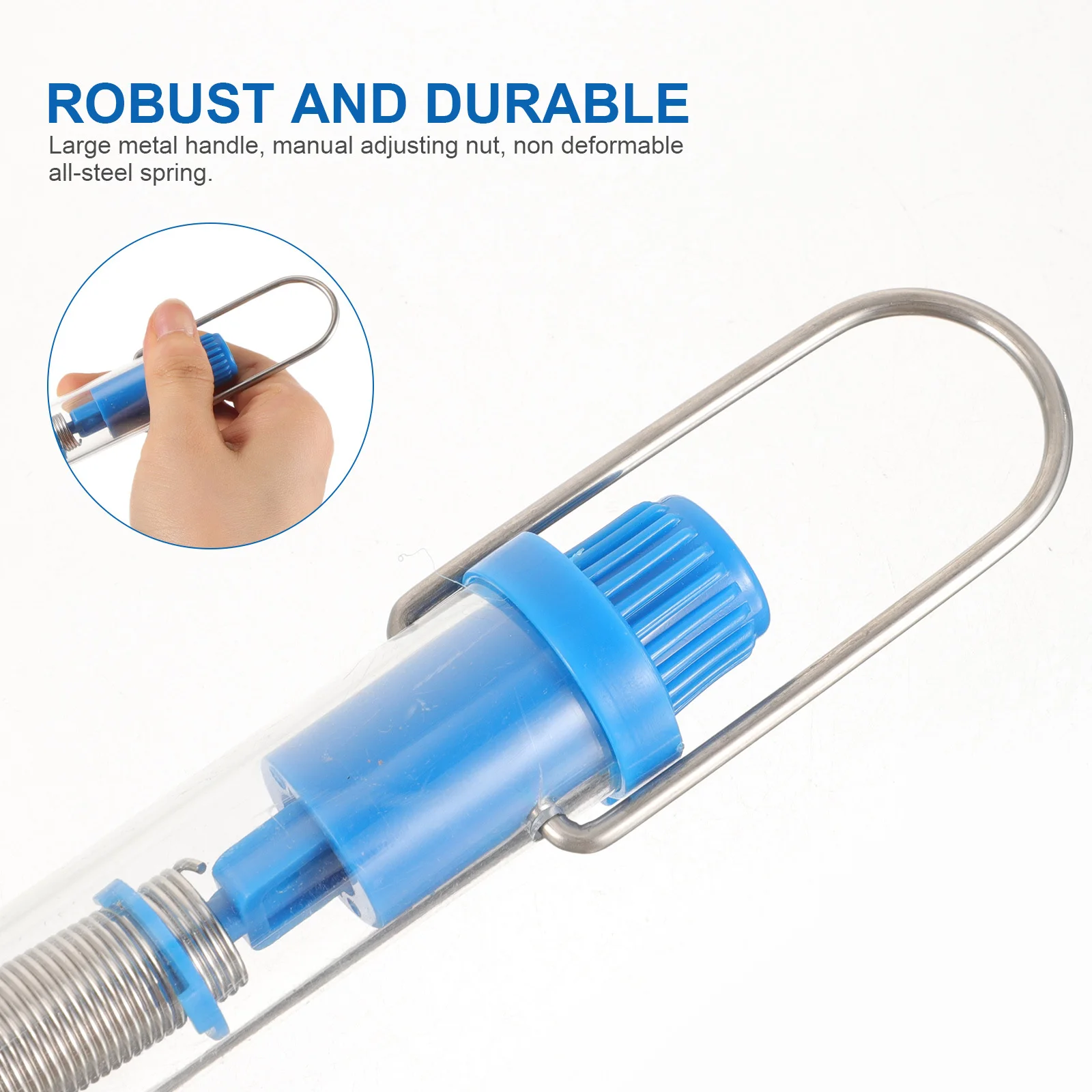 

5Pcs Newton Force Spring Scales Professional Hanging Tube Scientific Equipment Durable Clear Housing Dual Scale Experiment Tools