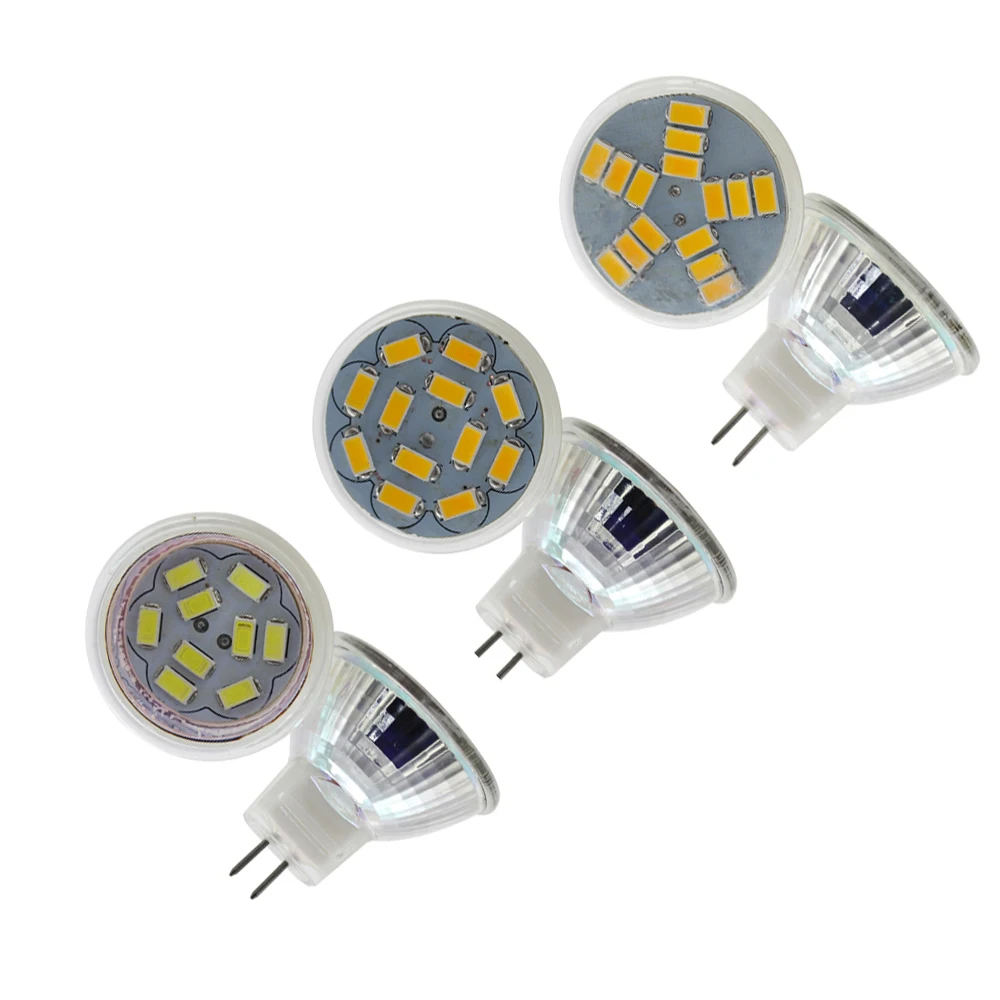 1/5/10PCS Dimmable LED Spotlight MR11 Led Lamp 3W 5W 7W AC/DC 12V 24V 9Leds 12Leds 15Leds 5730 SMD LED Bulb Lighting Lampara