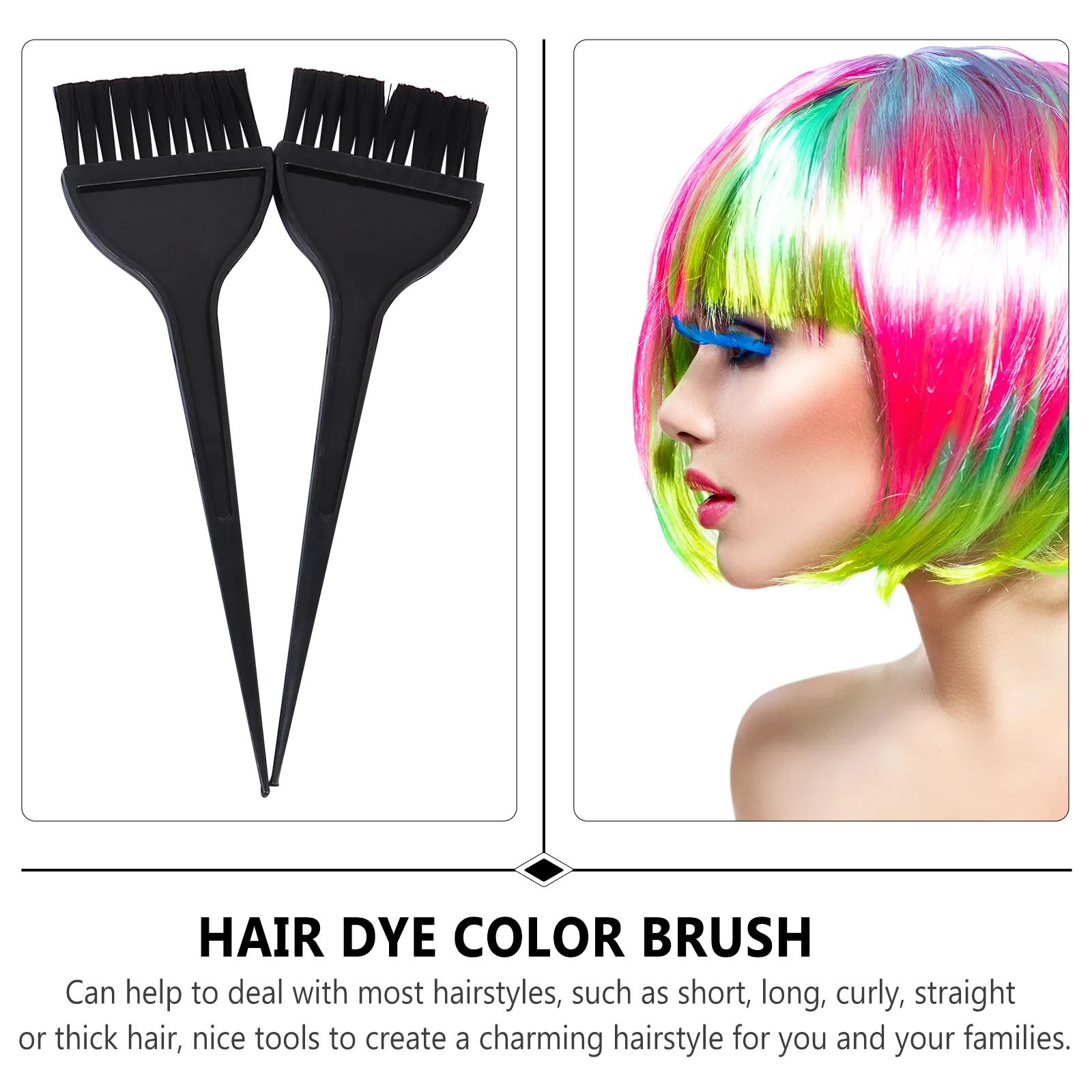 Juego de gorro de tinte para el cabello, dispensador, Kit de resaltado, conjunto de pinceles para colorear, 6 uds.