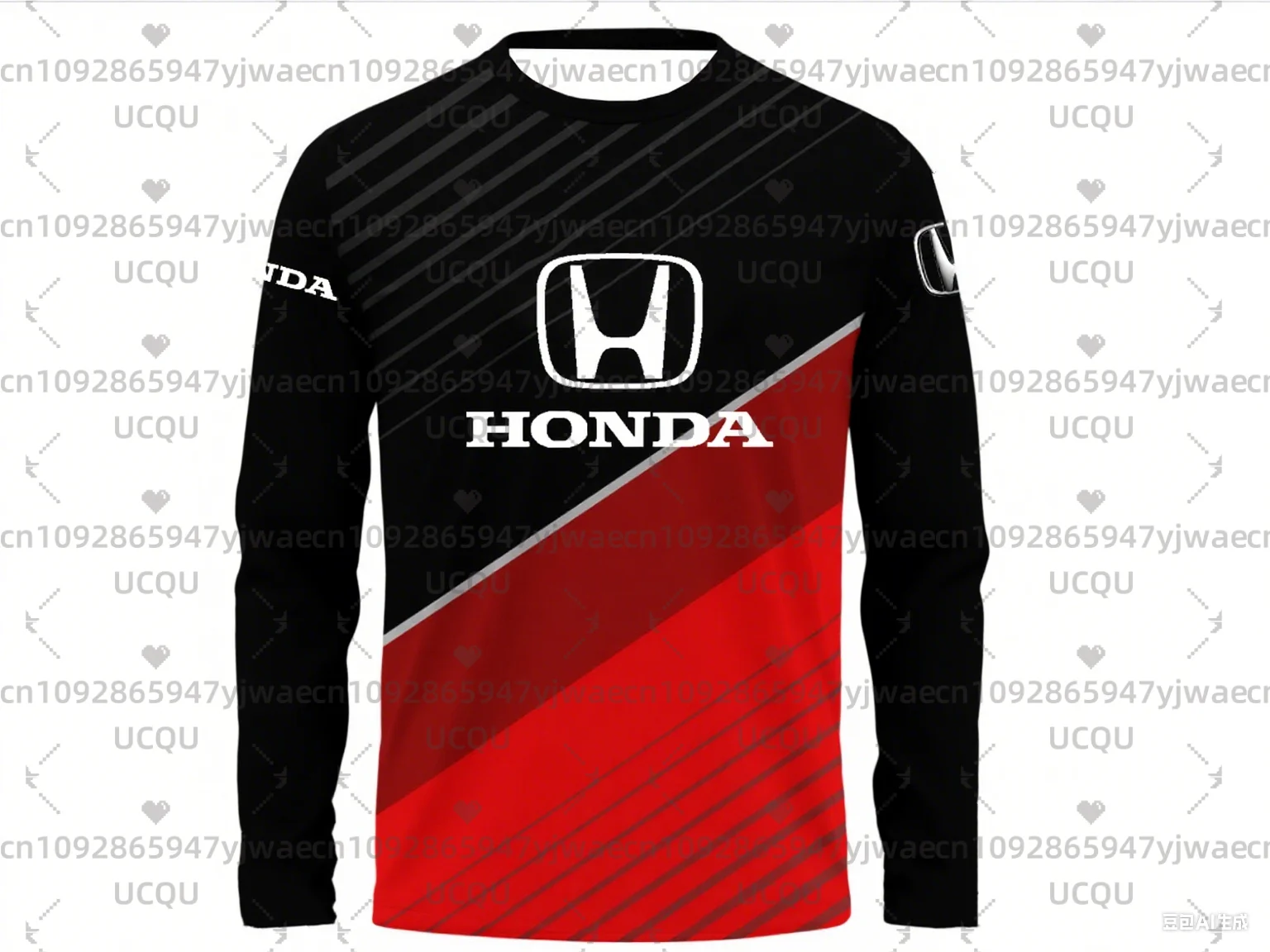 

Весенне-осенняя футболка с 3D принтом для мотоциклистов и байкеров Deportiva, быстросохнущая футболка с длинными рукавами для верховой езды Honda, топы для мужчин и женщин