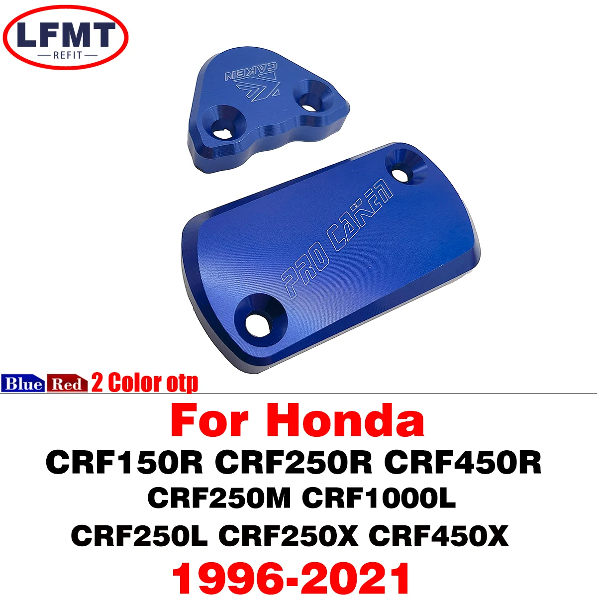 

Front Rear Brake Fluid Reservoir Cover For HONDA CRF250R CRF150R CRF250X CRF450X CRF450R CRF 250 450 RX 450L Motorcycle CNC Cap