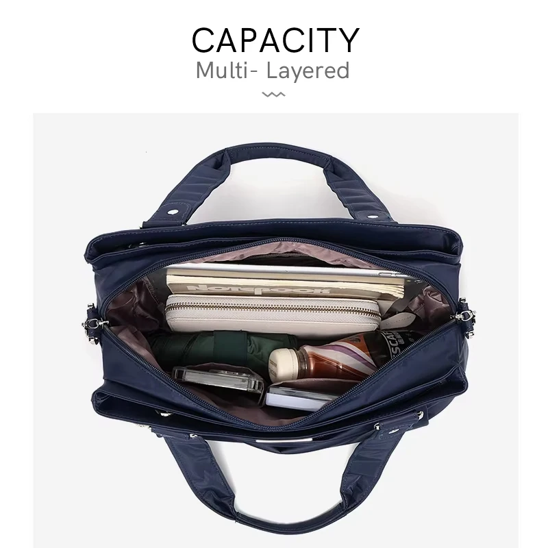 Epol Women's Handbags Large Capacity Travel Elegant Oxford Cloth Shoulder Bag 2025 Trend Casual High Quality Fashion Bags 7222