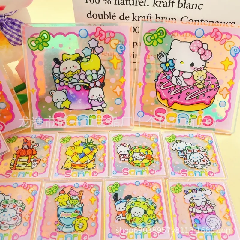 

Anime acrylic accessories hand-painted desserts Sanrio acrylic patches Hello Kitty accessories hand-painted handmade DIY patches