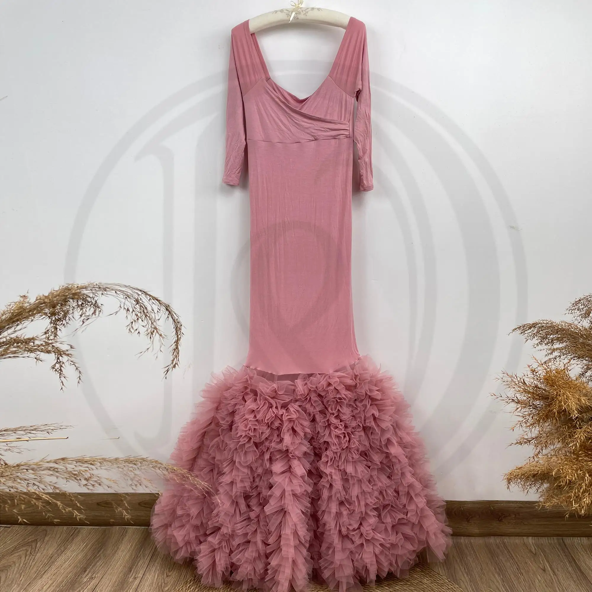 Don & Judy-vestido de sirena trompeta, falda ajustada, vestidos elegantes para mujer embarazada, ropa de fiesta de noche