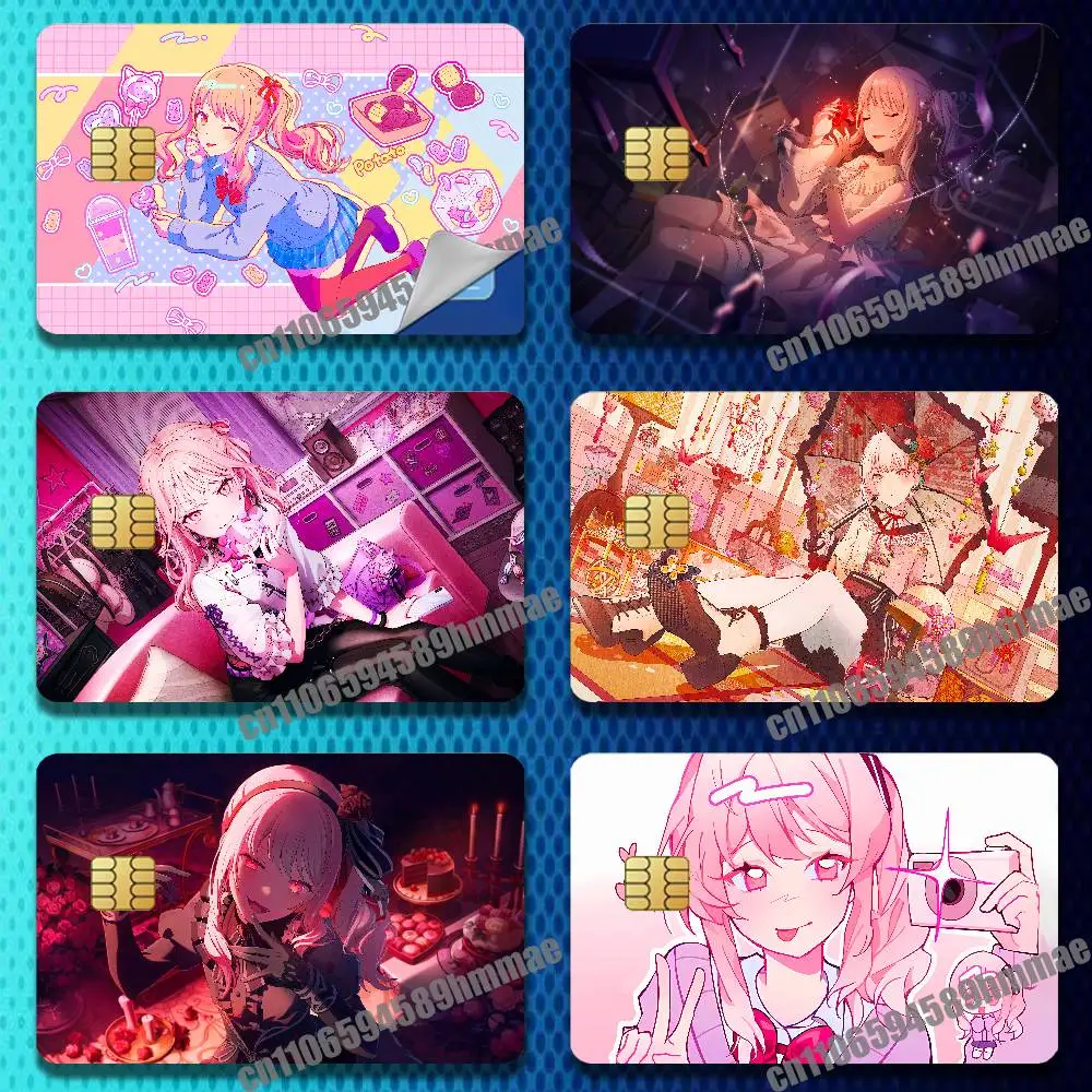 

For M-Mizuki A-Akiyama Sticker Paper Skin ID Bank Credit Film Self-adhesive Card Cover Decoration