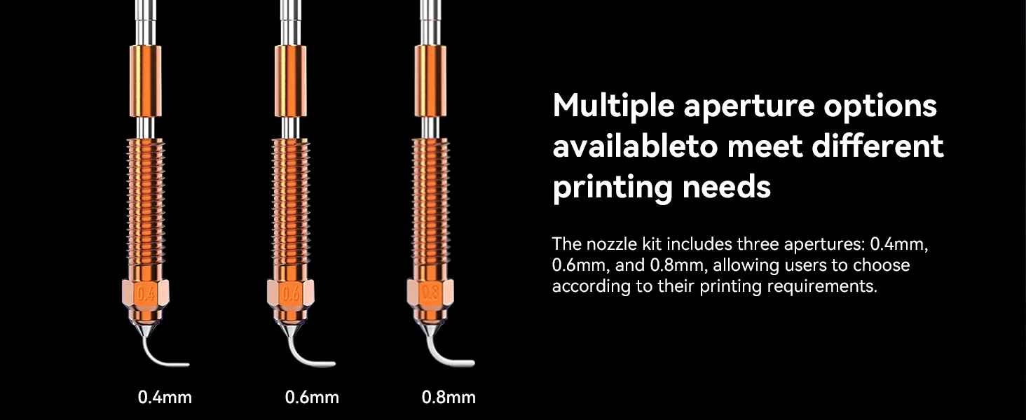 Creality 2 Stück K1C/Ender 3 V3 Unicorn Quick-Swap 3D-Druckerdüsensatz 0,2/0,4/0,6/0,8/1,0 mm für Creality K1C/Ender 3 V3/V3 Plus – Detail 6