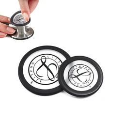 Medical Stethoscope Spare Parts Replacement Rim Accessories Diaphragm with Rim Assembly Kit Black for Littmann Stethoscope