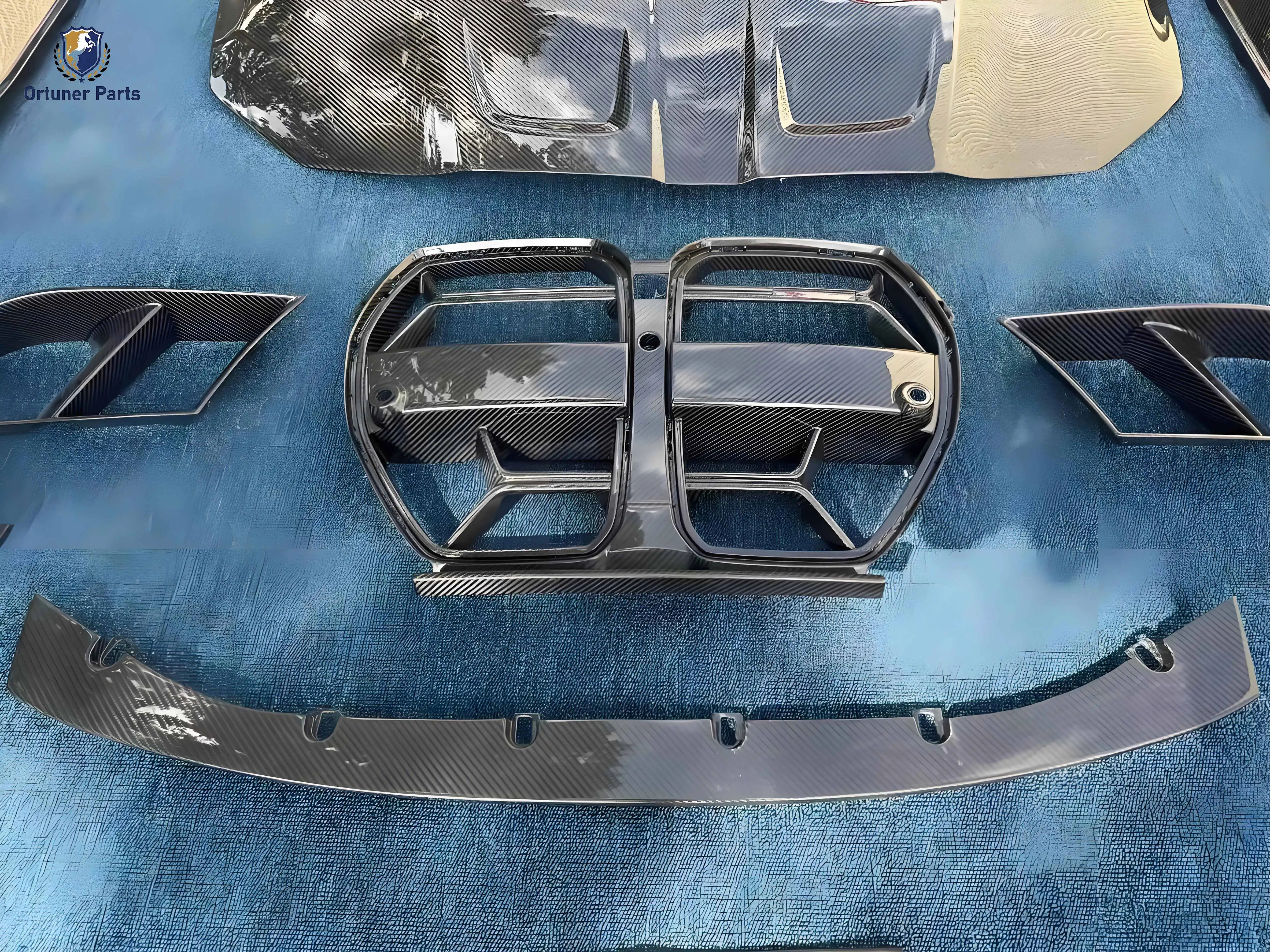 MP Style Dry Carbon Fiber Body Kit for M3 M4 G80 G82 2021+ Models New Front Lip Rear Diffuse Side Skirt Grill Vents Bumper