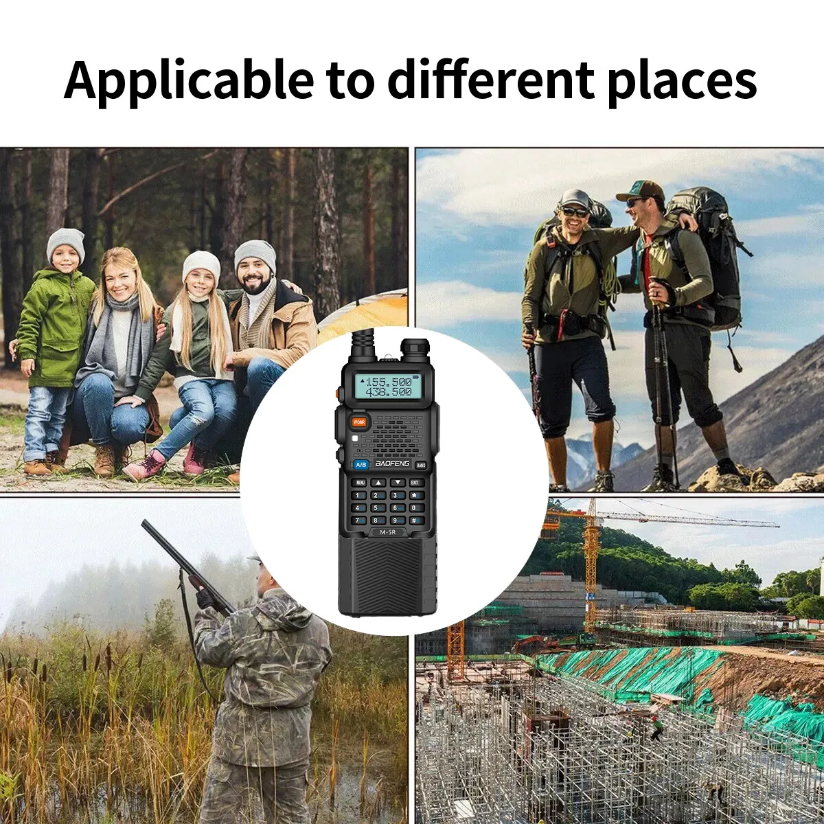 1 قطعة Baofeng M-5R واكي توكي M-5R راديو متعدد الموجات 1800mAh شحن لاسلكي VHF راديو بحري 10 واط إخراج الطاقة 5 كجم ران