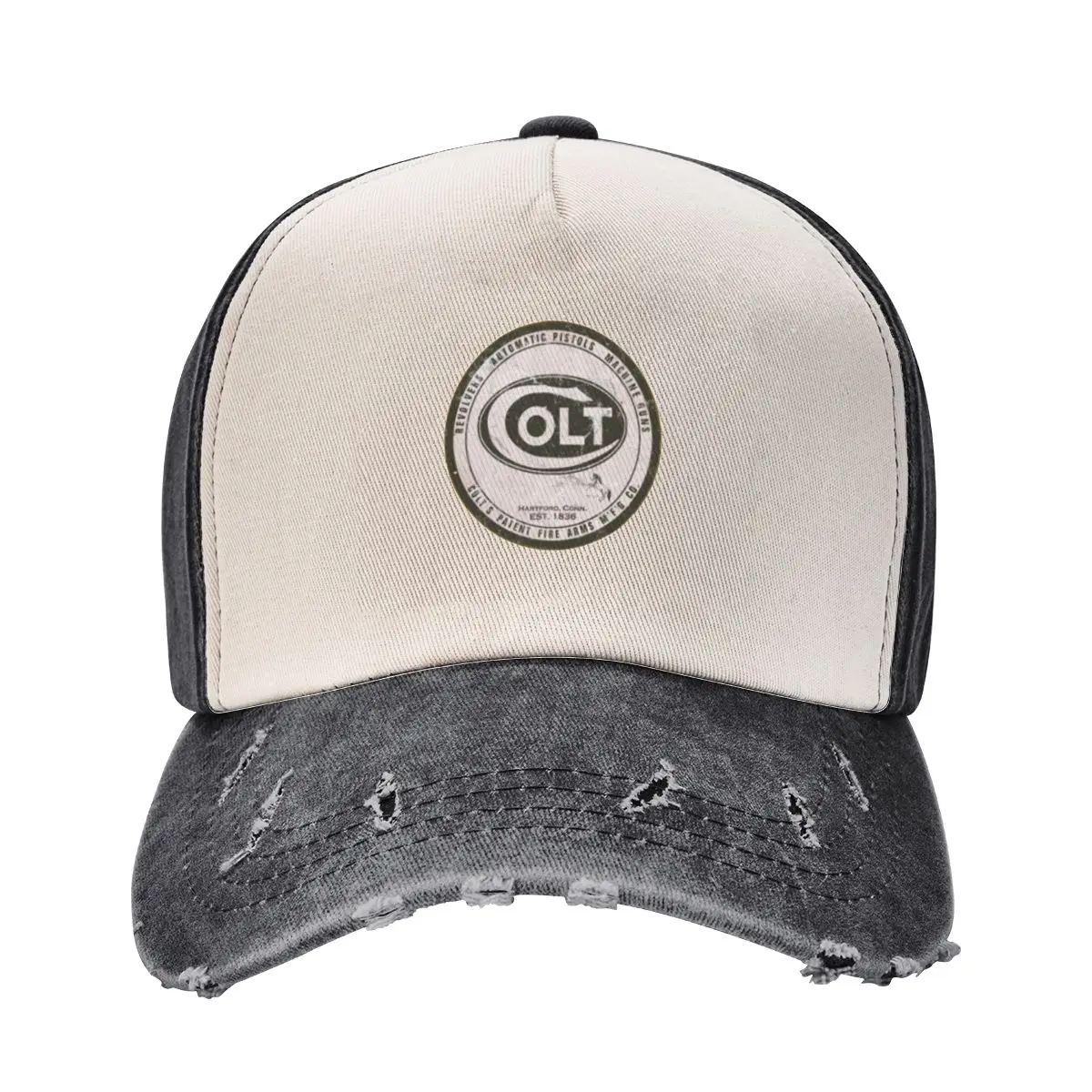 Old Tin Sign COLT Firearms Old Logo 1800S Baseball Cap New In The Hat Golf Hat Man Hip Hop For Women 2025 Men's