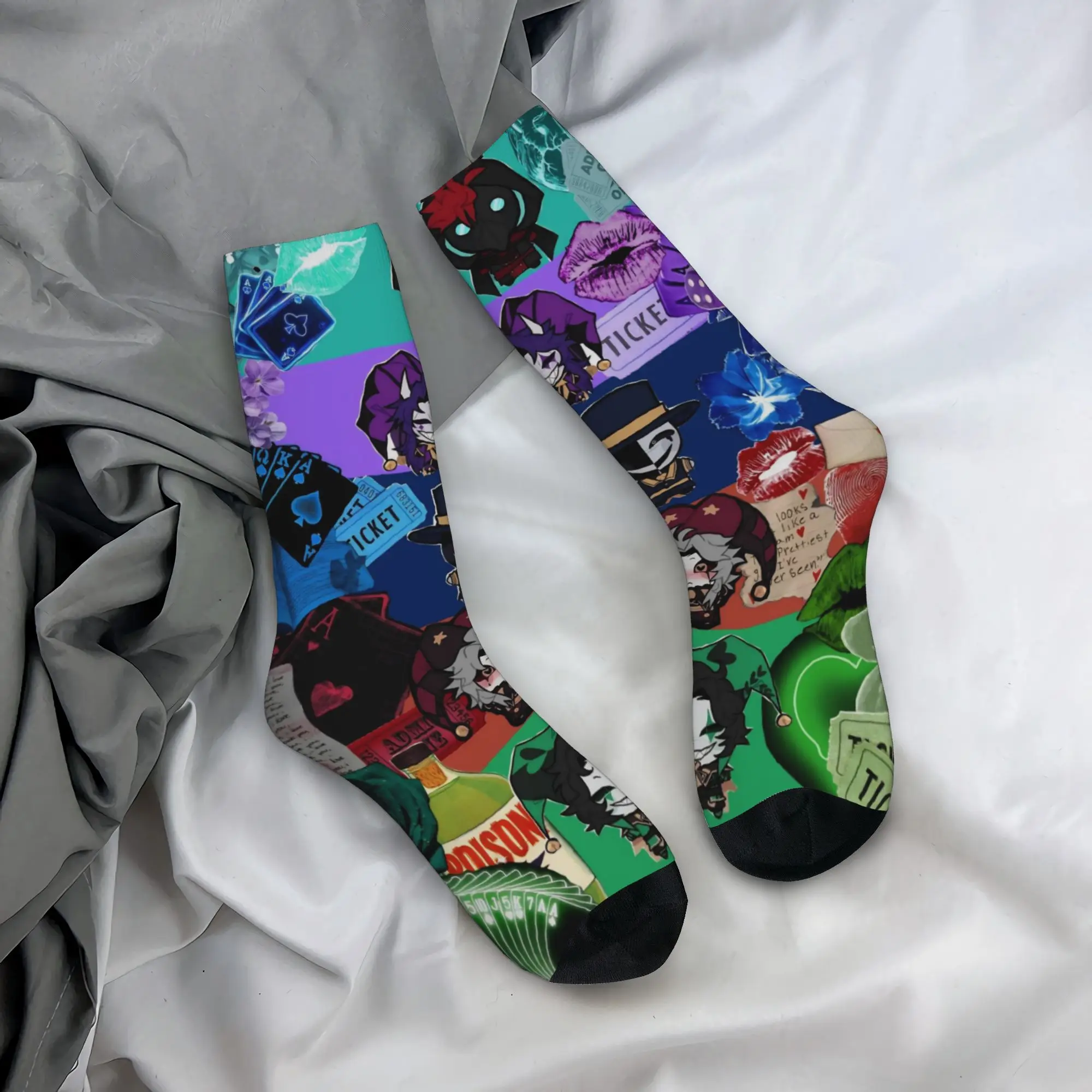 Fashion The F-Freak Circus Basketball Socks  Long Socks for Unisex Sweat Absorbing