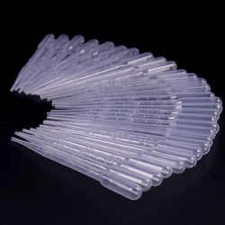 50pcs Graduated Pipettes Dropper Clear Disposable Sterile Transfer Pipettes Experiment Supplies Essential Oils Pipettes for Lab