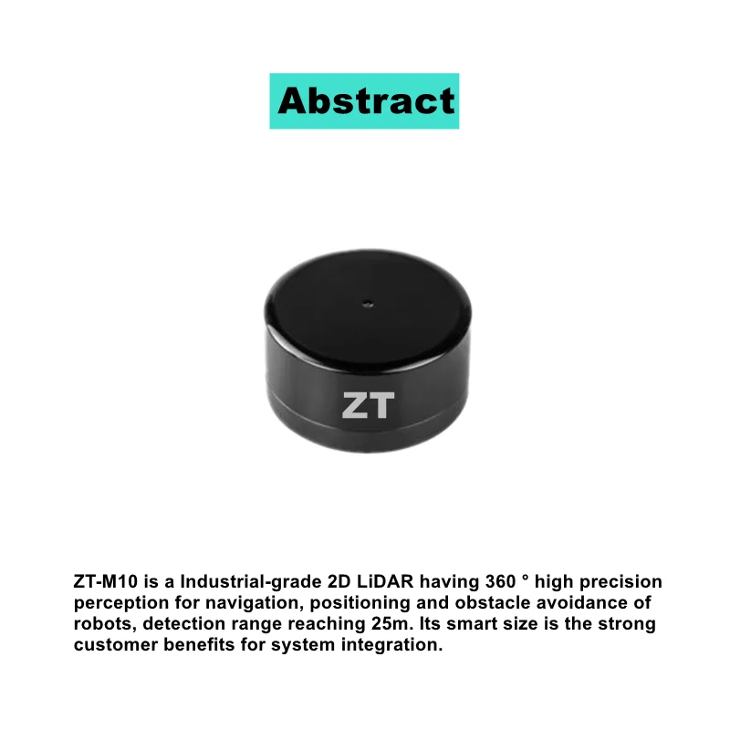 25m industrial-grade 2D lidar  outdoor indoor  navigation and obstacle avoidance lidar sensor with GPS  lidar scanner