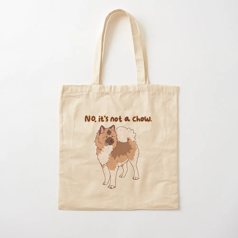 لا، إنه ليس تشاو - حقيبة حمل متوسطة الحجم باللون الأحمر للرجال والنساء وحقائب يد صديقة للبيئة #2