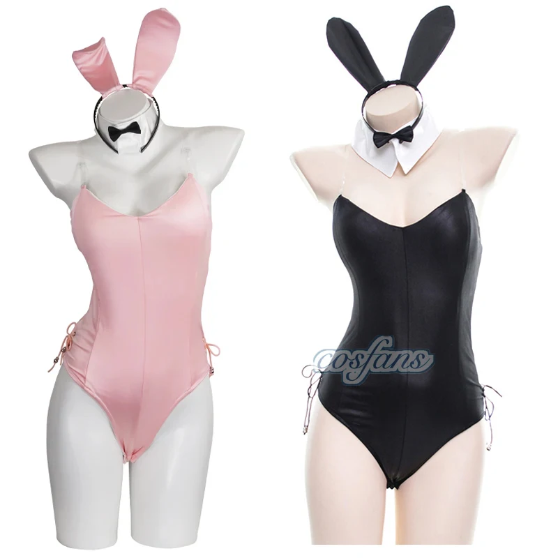 

Sexy Bunny Girl Cosplay Bunny Costume Cute Rabbit Woman Sexy Lingerie Set Concealed button Open Crotch
