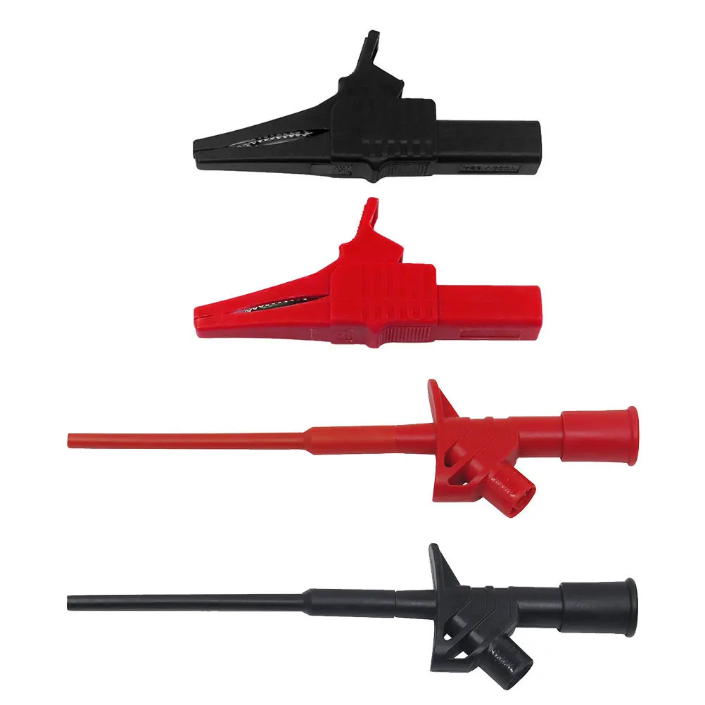 1 conjunto kit de chumbo teste multímetro 4mm plugue banana clipes jacaré elétricos sonda agulha diagnóstico ferramenta teste elétrico