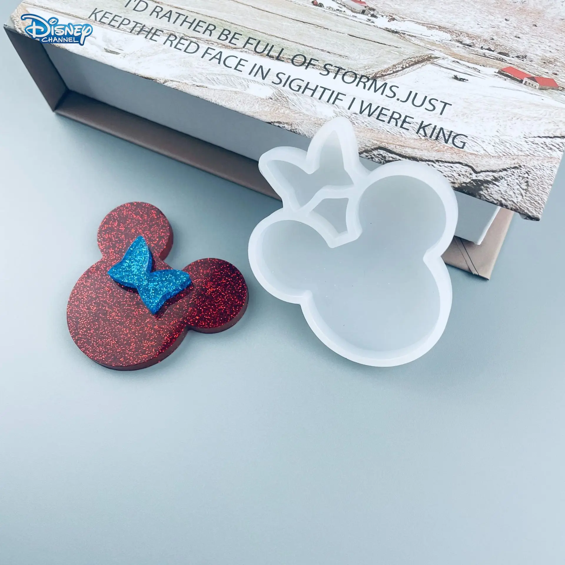 Disney Mickey Mouse Bow Silicone Mold diy Mickey Crafts Badge Clip Making Decorative Drip Molds