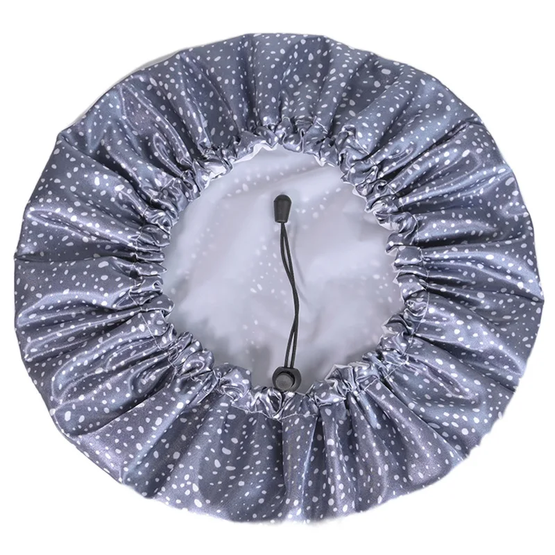 Floral Reusable Shower Cap for Women