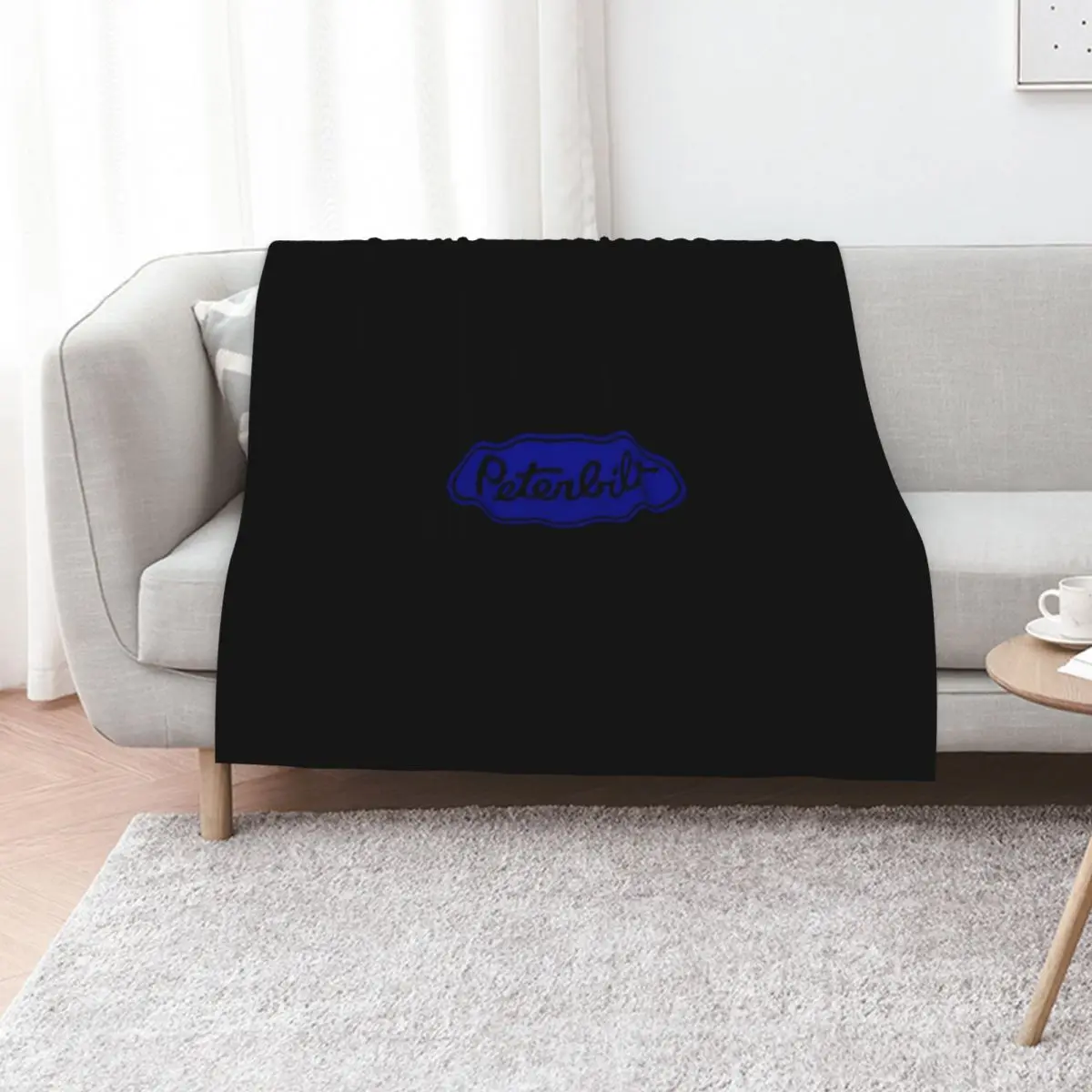 

Peterbilt Truck blue black Throw Blanket wednesday Sofas Luxury Brand Summer Blankets