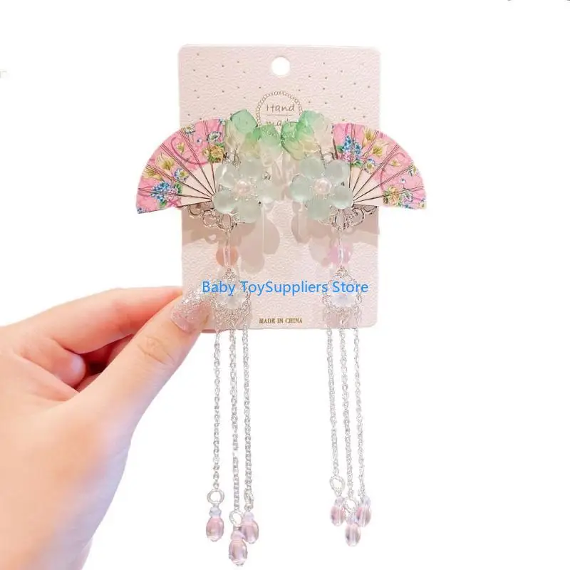 

R1WF Vintage Hair Decorations Girl Han Costume Hair Accessories for Thick Thin Hair