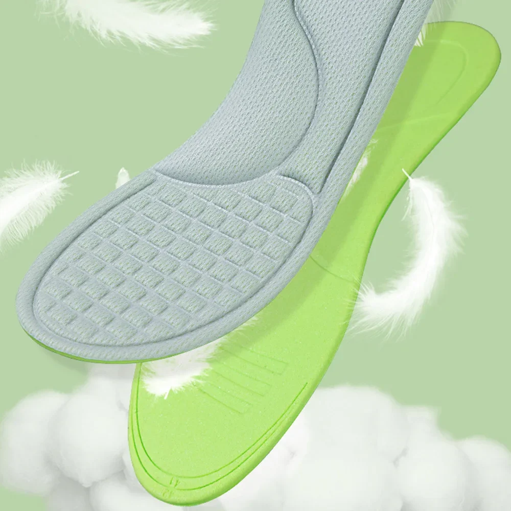 2/10pcs Memory Foam Orthopedic Insoles Soft Deodorizing Insole Shoes Sports Absorbs Sweat Antibacterial Shoe Accessories Unisex