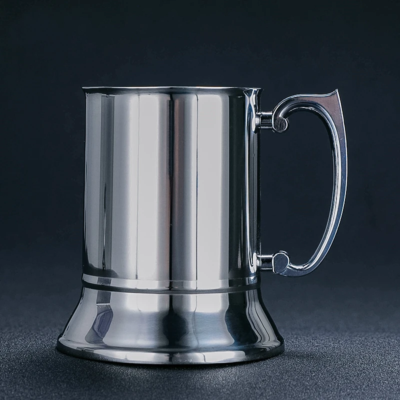 

420ml 304 Stainless Steel Drum Type Moscow Mug Hammered Copper Plated Beer Mug Beer Cup Water Glass Drinkware Barware