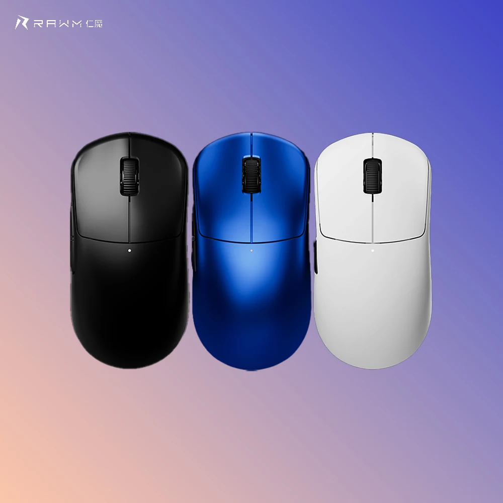 

RAWM MoJing V4 Легкая PAW3950 двухрежимная беспроводная игровая мышь для киберспорта, двойная 8K, эргономичные игровые аксессуары