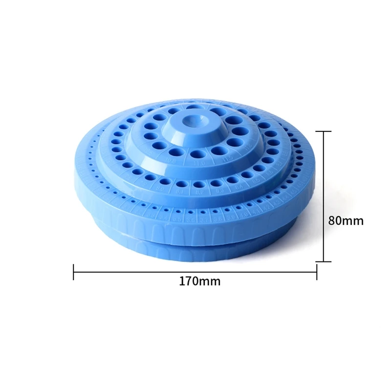 Dental Burs Storage Box, 360 Degree Rotating Organizer