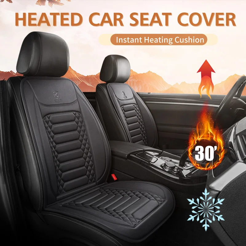 12V Seat Heating Cover Car Seat Universal Heated Car Seat Protector Heated Car Seat Cover Winter Warm Heating Car Seat Cushion