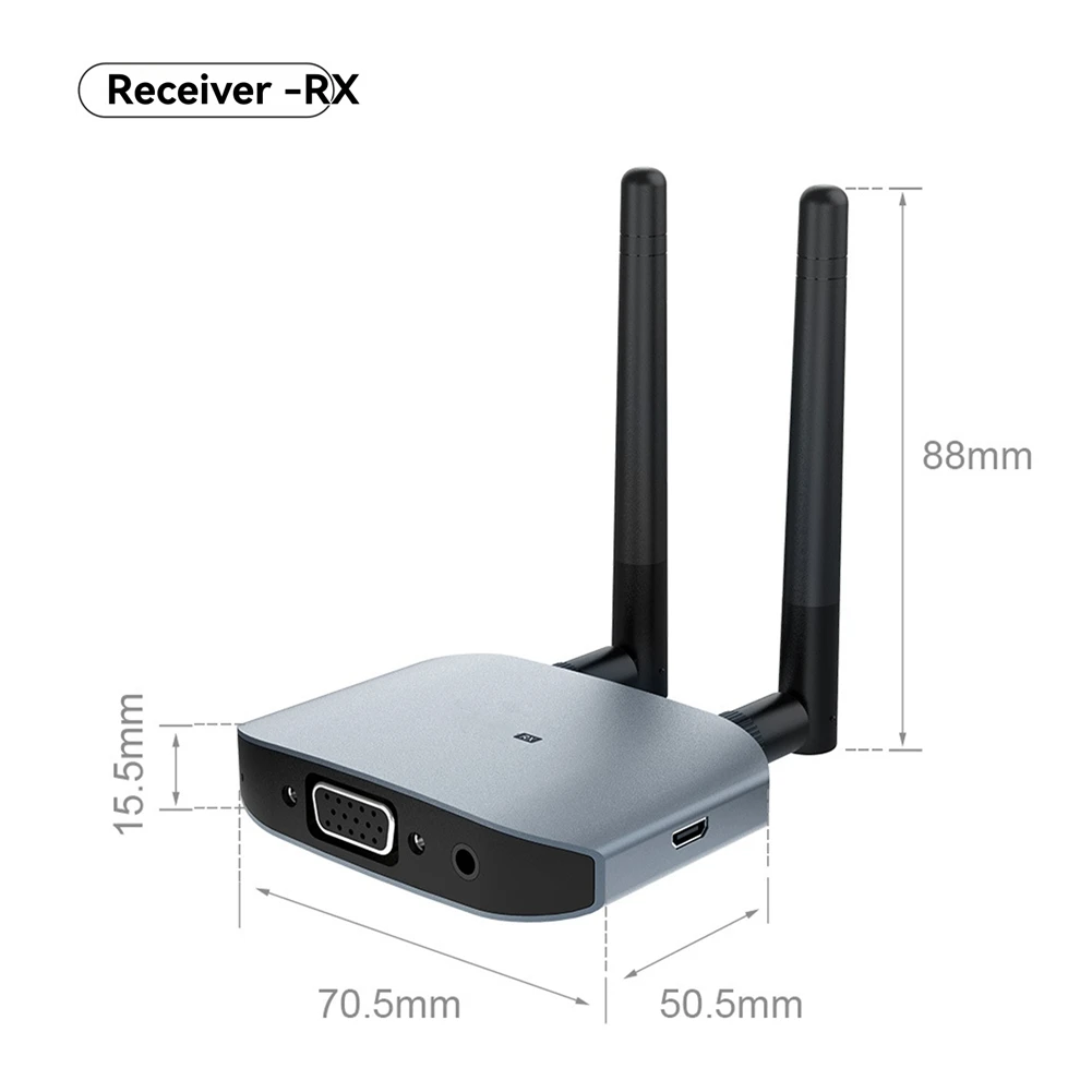 (ABPO] Wireless -Compatible Video Transmitter Receiver G6W Kits HD Extender Adapter TV Dongle 1080P for Monitor Projector