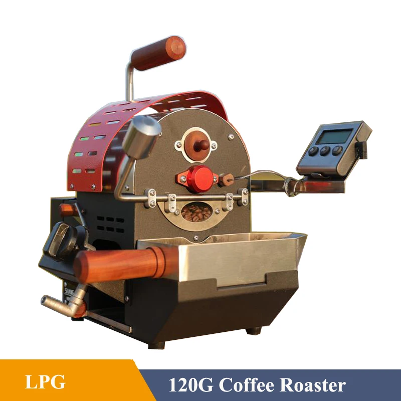 120G Coffee Roaster Gas Coffee Beans Baking Roasting Machine For Home/Commercial Use Coffee Baker LPG